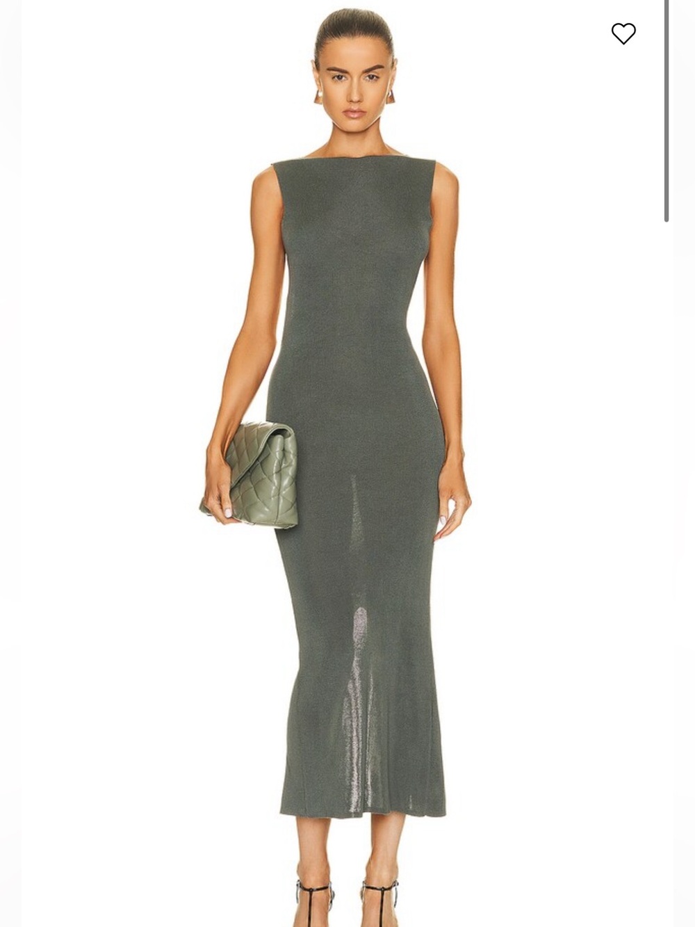 ST. AGNI Cutout Knit Midi Dress